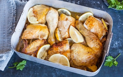 Pollo al limone al forno