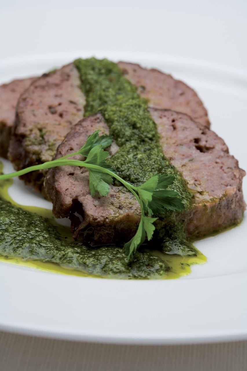 Polpettone con salsa verde ricetta