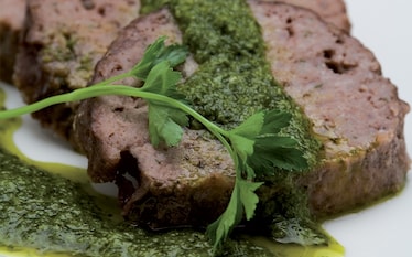 Polpettone con salsa verde