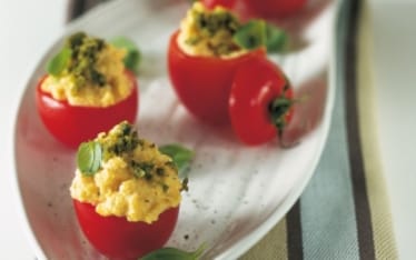 Pomodorini ripieni di granchio