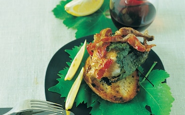 Quaglie in foglie di vite