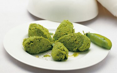 Quenelle di piselli alla maggiorana