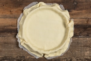 Preparazione Quiche al salmone e porri - Fase 2