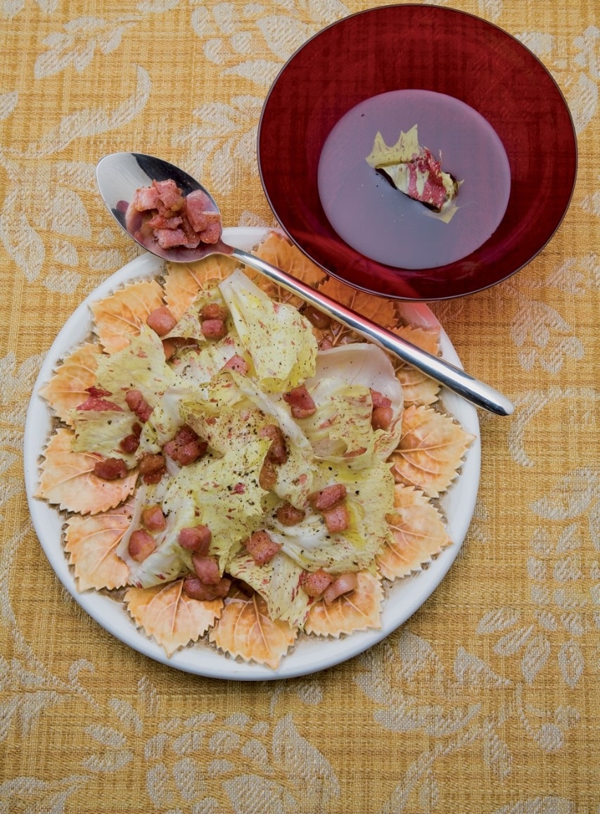 Radicchio e pancetta ricetta