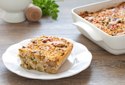 Riso gratinato con verdure