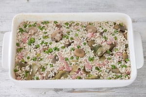 Preparazione Riso gratinato con verdure - Fase 3