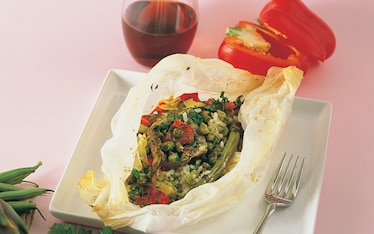 Riso allo zenzero al cartoccio