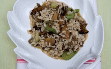 Risotto con i bargigli di gallo