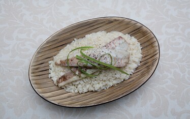 Risotto col branzino