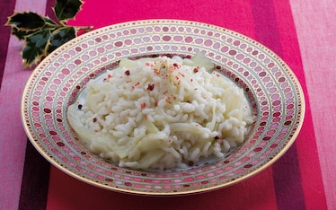 Risotto ai finocchi e pepe rosa