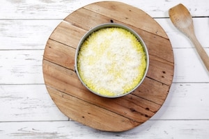 Preparazione Tortino di risotto giallo gratinato alla mozzarella - Fase 3