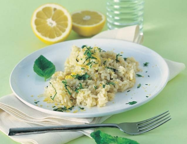 Risotto al limone e basilico ricetta