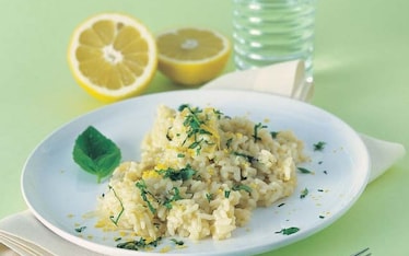 Risotto al limone e basilico