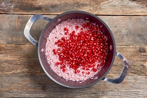 Preparazione Risotto alla melagrana - Fase 3