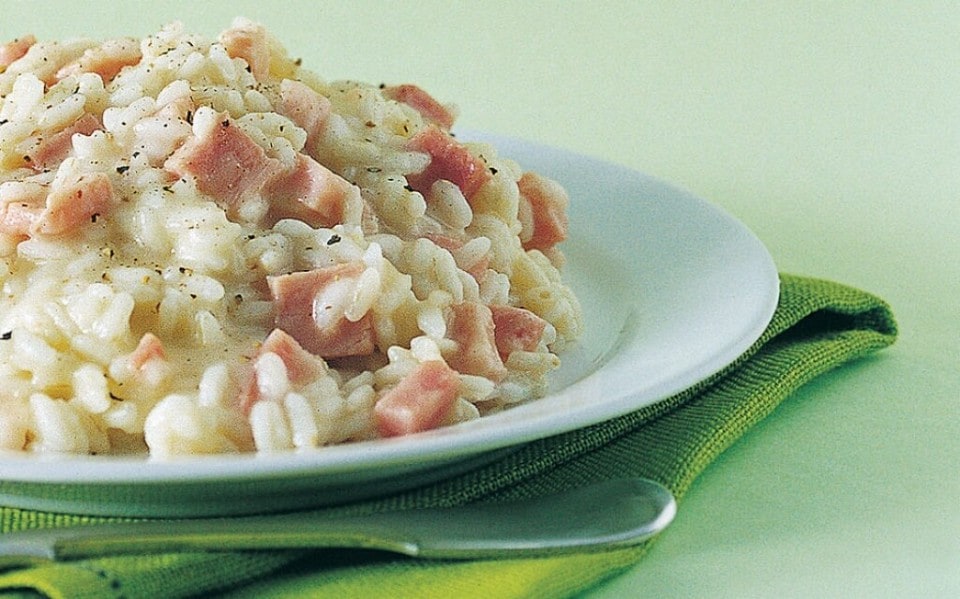 Risotto al prosciutto cotto e groviera ricetta