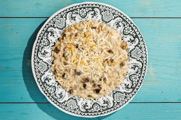 Risotto alla provola e melanzane