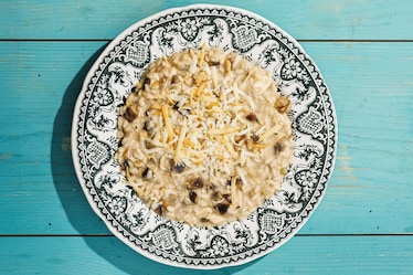 Risotto alla provola e melanzane