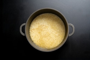 Preparazione Risotto alla provola e melanzane - Fase 3