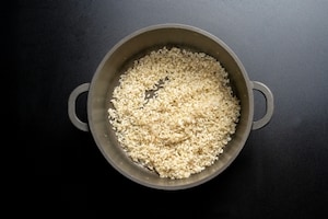 Preparazione Risotto alla provola e melanzane - Fase 2