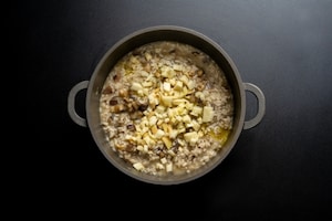 Preparazione Risotto alla provola e melanzane - Fase 4