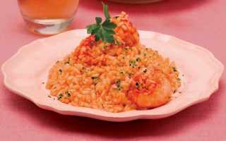 Risotto con gli scampi Risotto con gli scampi