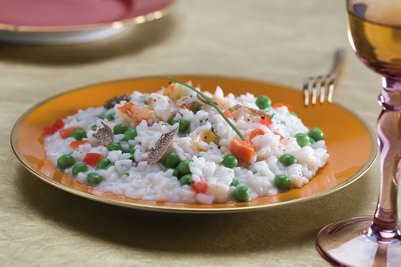 Risotto alle verdure e tartufo nero ricetta