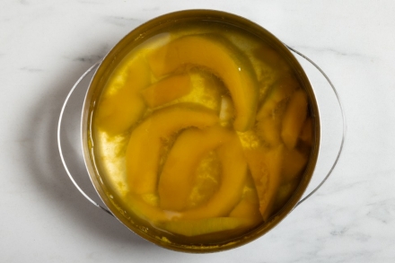 Preparazione Risotto con zucca e gamberoni - Fase 1 Preparazione Risotto con zucca e gamberoni - Fase 1