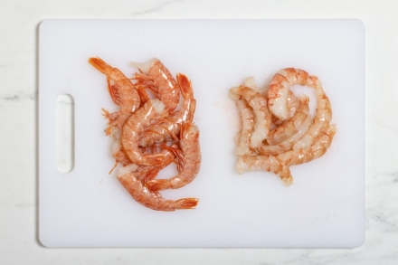 Preparazione Risotto con zucca e gamberoni - Fase 1 Preparazione Risotto con zucca e gamberoni - Fase 1