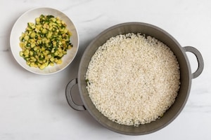 Preparazione Risotto alle zucchine - Fase 2
