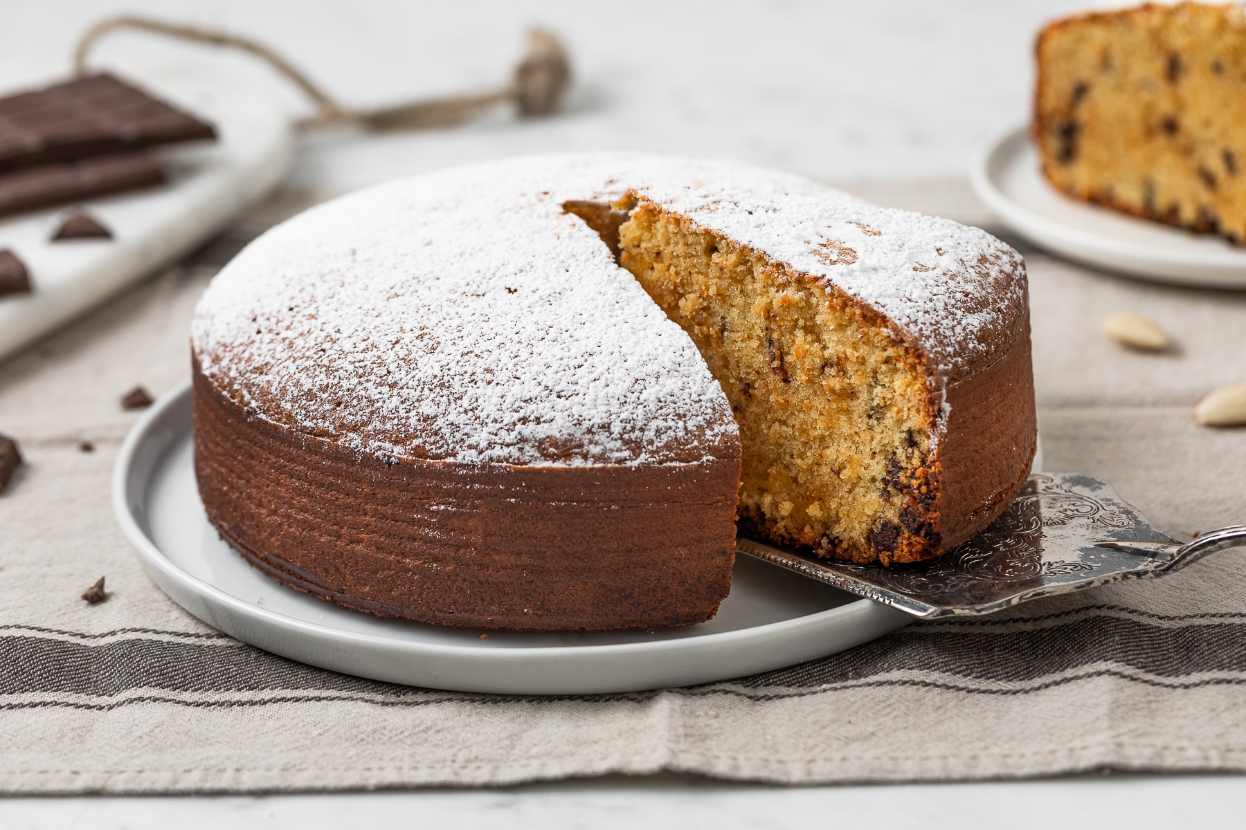 Torta di mandorle senza burro, olio e lievito ricetta