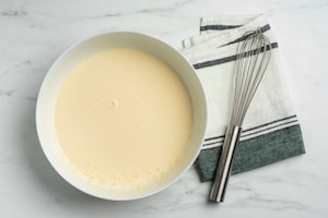 Preparazione Crêpes al prosciutto cotto e besciamella - Fase 1