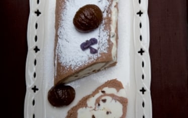 Rotolo di castagne al mascarpone