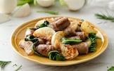 Salsiccia e rape in padella