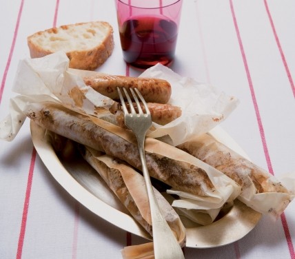 Salsiccia sotto la cenere ricetta