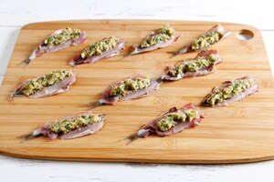 Preparazione Sardine ripiene - Fase 2