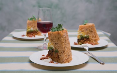 Sartù di riso al ragù