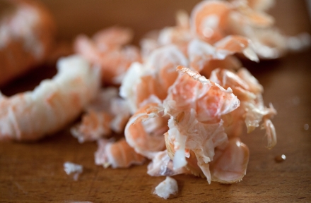 Preparazione Scampi con salsa di agrumi - Fase 3 Preparazione Scampi con salsa di agrumi - Fase 3