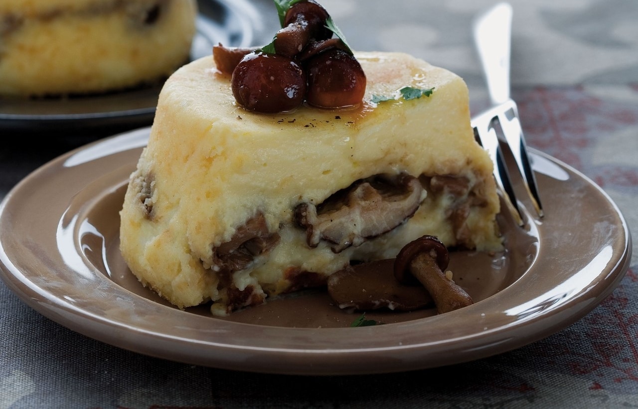 Sformatini di funghi alla fontina ricetta