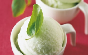 Sorbetto al basilico