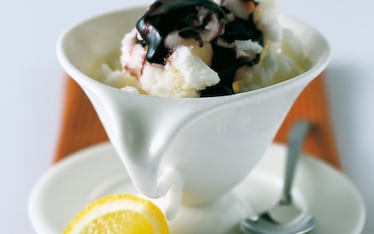 Sorbetto di limone alla sapa