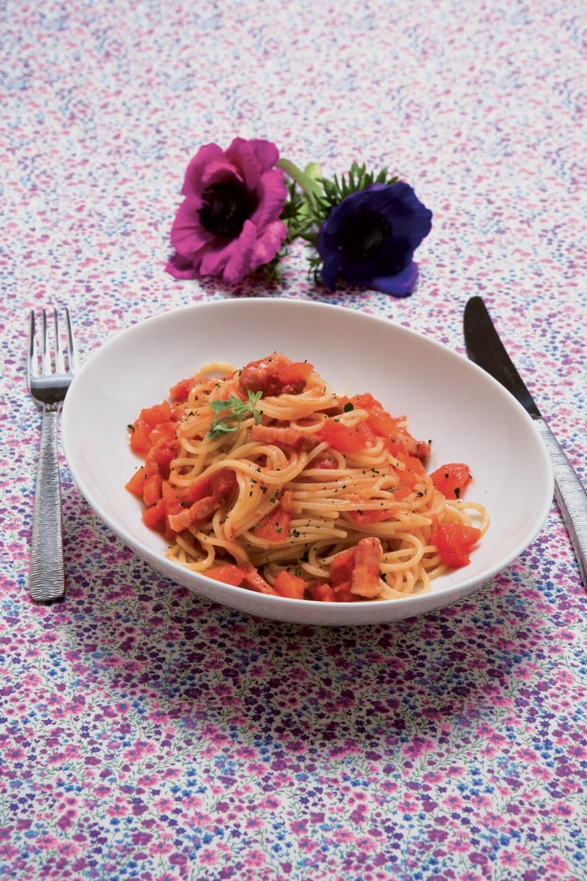 Spaghetti con il rancetto ricetta