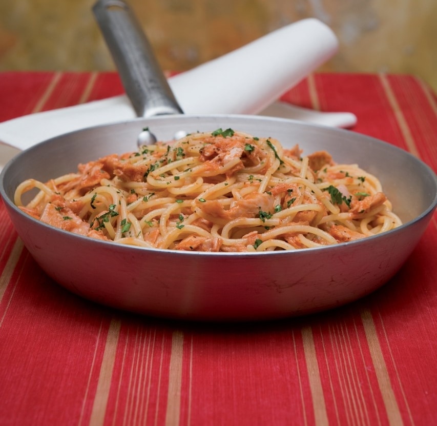Spaghettini al tonno ricetta