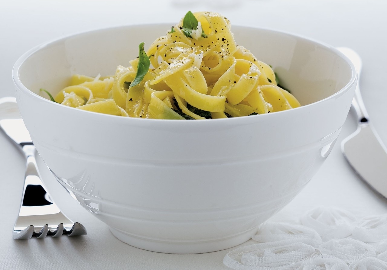 Tagliatelle al basilico ricetta