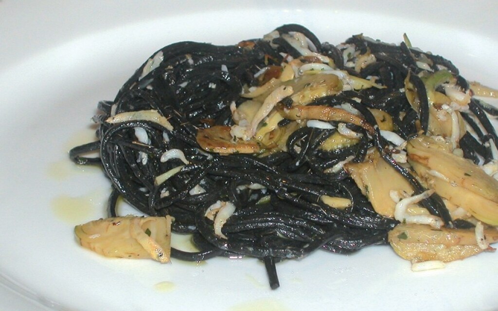 Ricetta Taglierini Neri Carciofi E Rossetti Cucchiaio D Argento