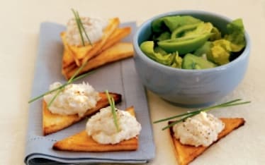 Tartine di sgombro e yogurt