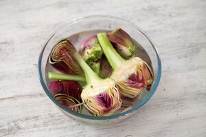Preparazione Tarte tatin ai carciofi - Fase 1