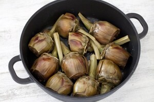 Preparazione Tarte tatin ai carciofi - Fase 2
