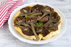 Preparazione Tarte tatin ai carciofi - Fase 4