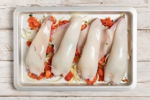 Preparazione Calamari e patate al forno - Fase 3