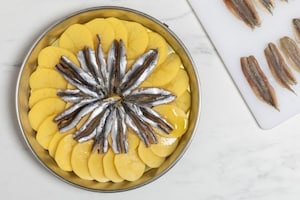 Preparazione Tiella di alici - Fase 3